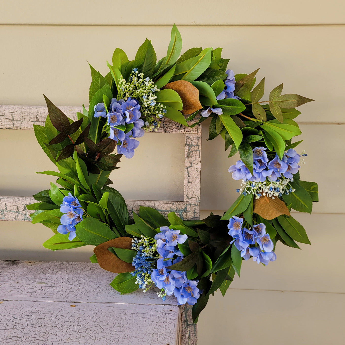 French Blue Wreath