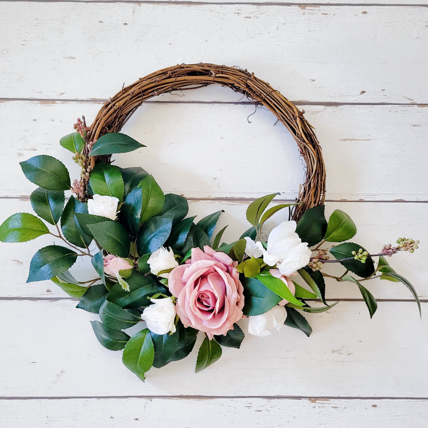 Camellia with Roses Wreath