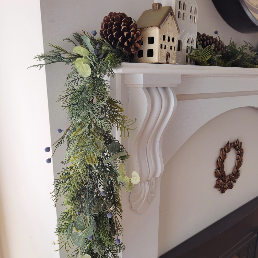 Blueberry Pine Bundle Wreath & Garland Set (Pre-lit)