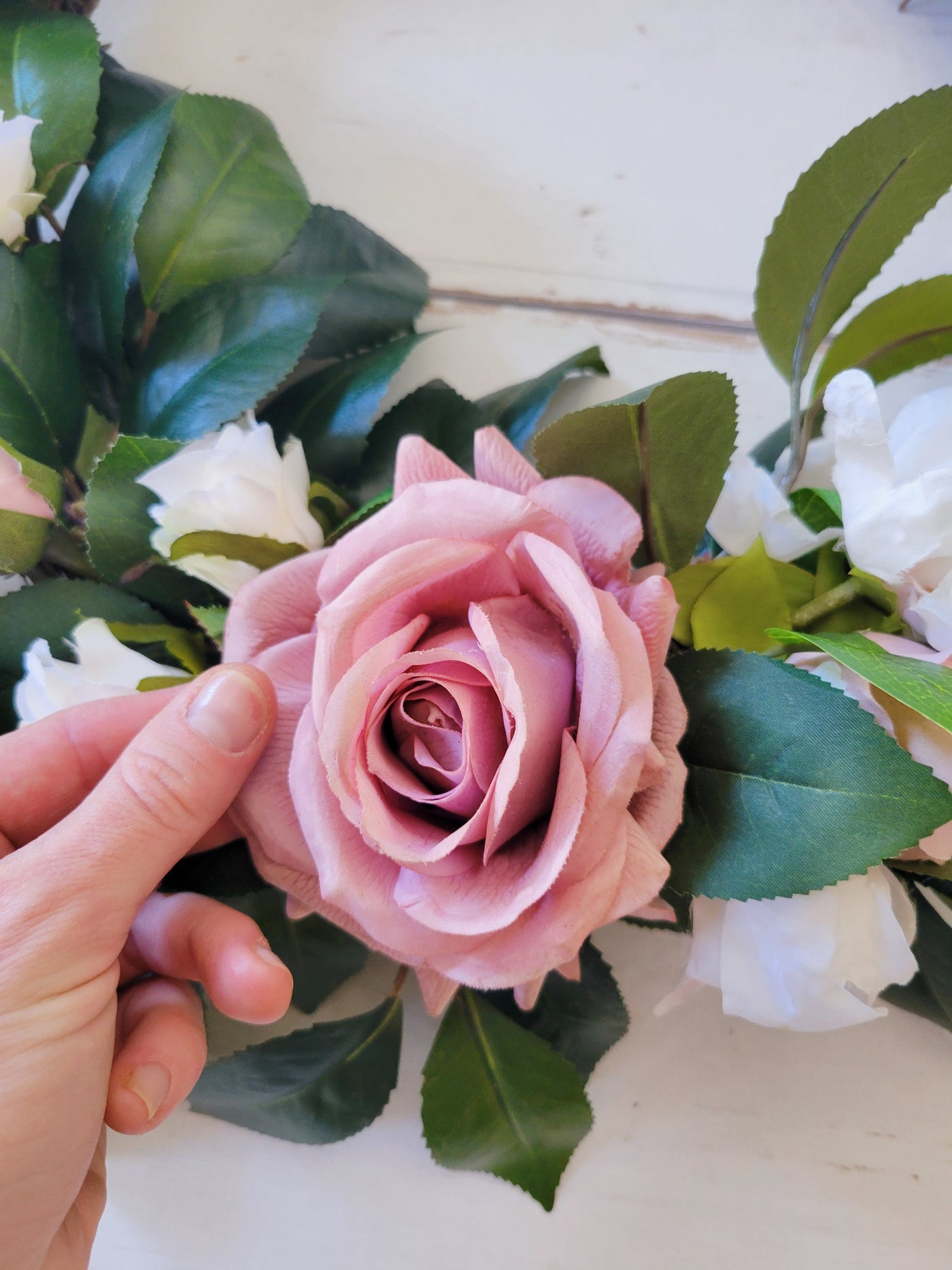 Camellia with Roses Wreath