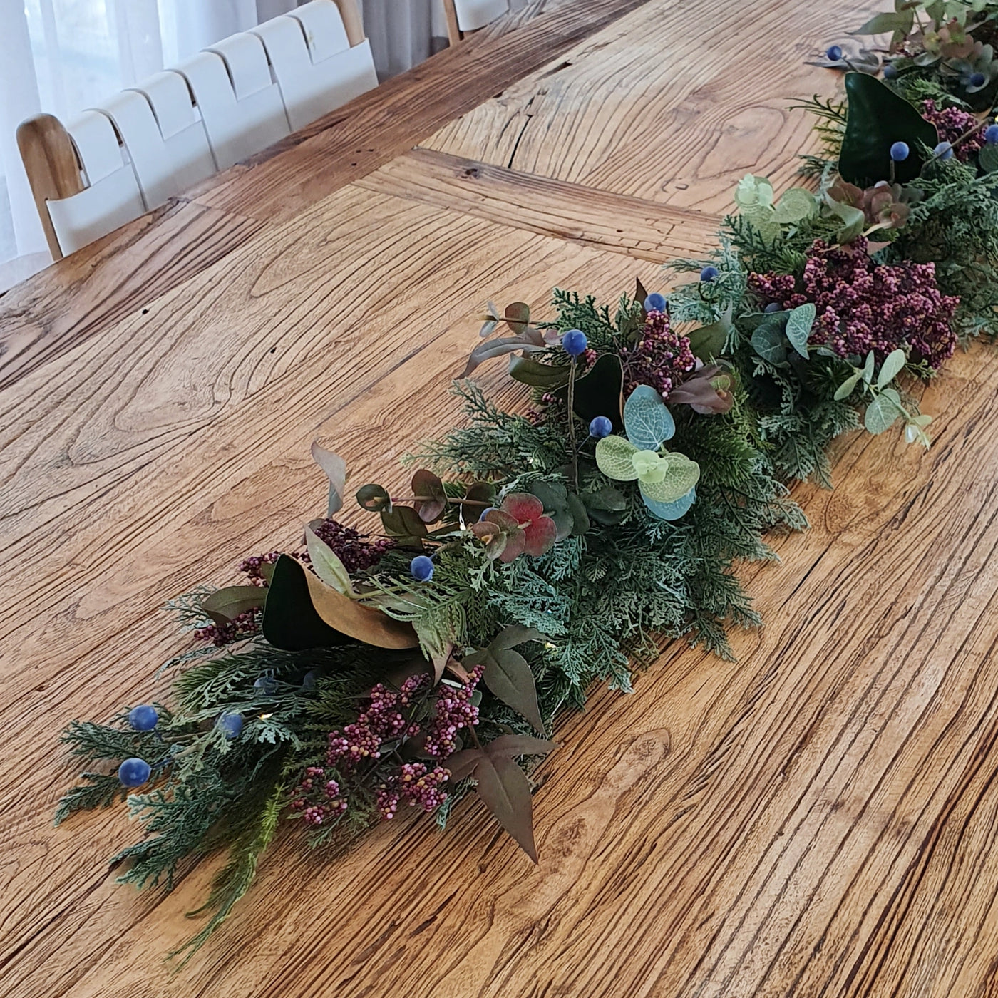 Eucalyptus & Blueberry Christmas Wreath or Garland