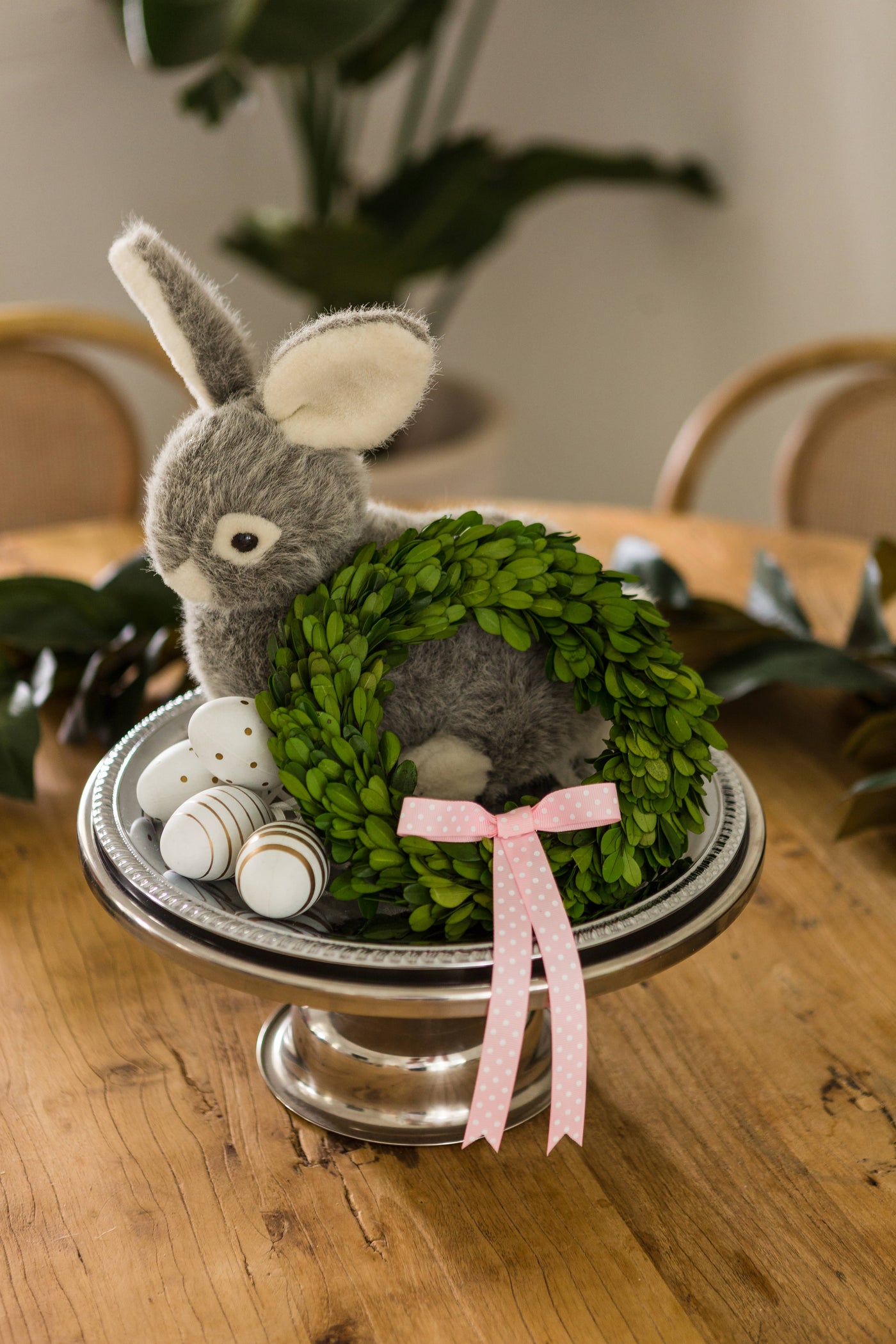 Preserved Boxwood Easter Wreath
