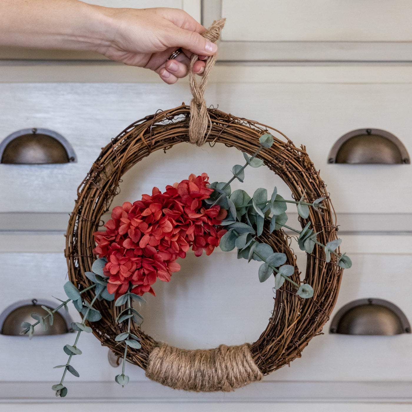 Preserved Hydrangea Wreath
