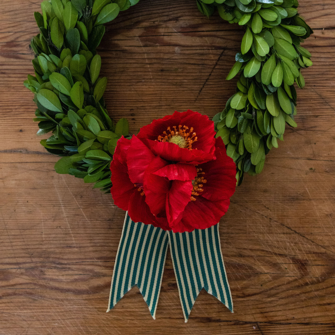 Preserved Boxwood ANZAC Wreath