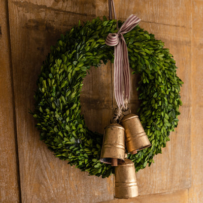 Preserved Boxwood Christmas Wreath